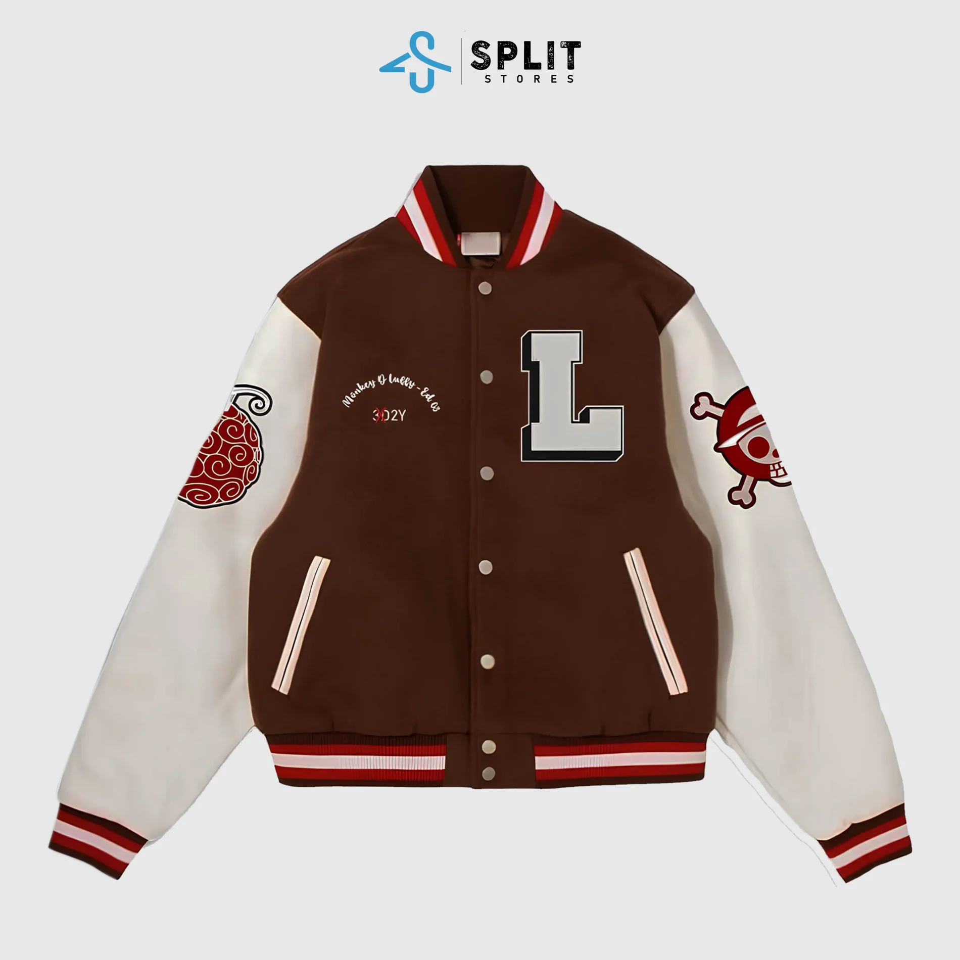 Luffy-Inspired Varsity Jacket / One Piece